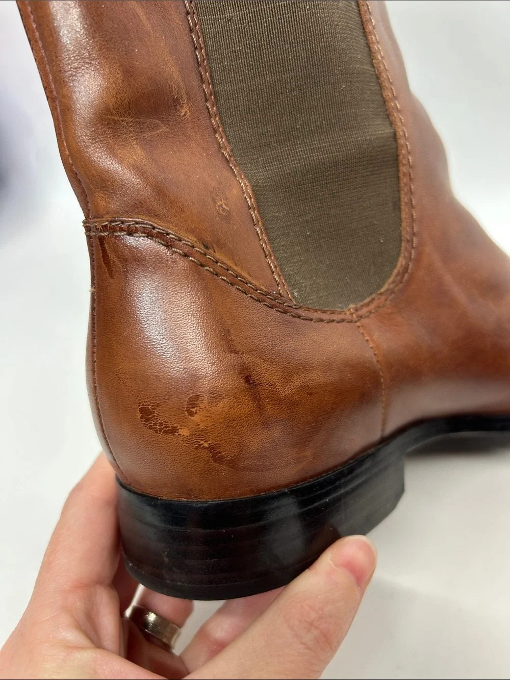 Women’s Brown Leather Chelsea Boots - Classic Pull-On Cole Haan 8.5 Nike air